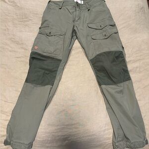 Fjallraven Olive and Dark Green Cargo Pants